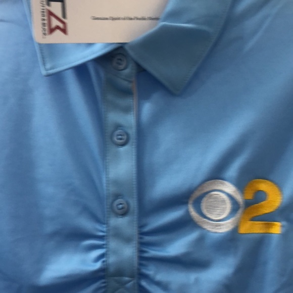 Cutter and Buck CB DryTec Luxe Mens light blue Polo Small - Picture 3 of 6